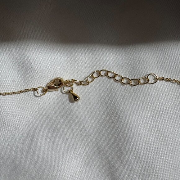 NWOT MonogramHub Script Name Necklace "Ashley" 14k Gold Plated, 18" Link Chain - Picture 7 of 16